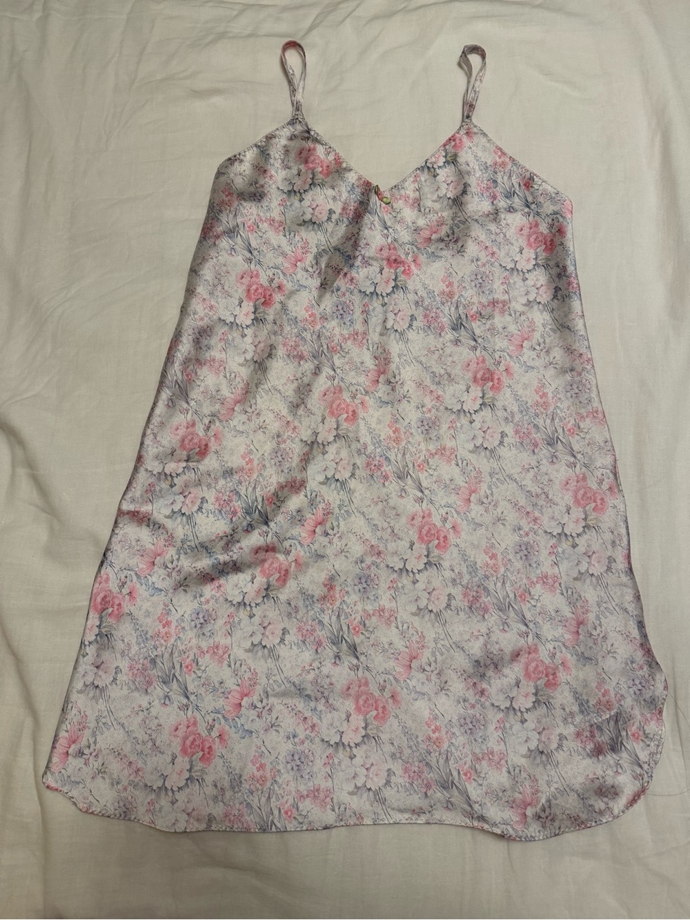 Floral Slip Dress, Pink Purple flowers, good for layering